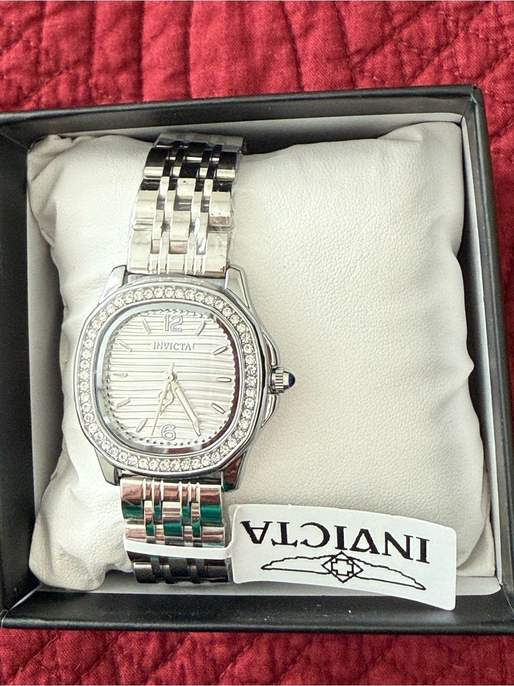 Invicta Women’s Silver Watch With Crystals